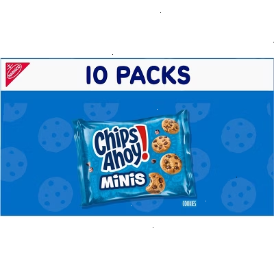 Chips Ahoy! Mini Original Chocolate Chip Cookies Snack Pack - 10oz/10ct