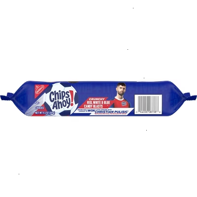 Chips Ahoy! Crunchy Red, White & Blue Candy Blasts Fudgy Chocolate Chip Cookies Limited Edition - 9.5oz