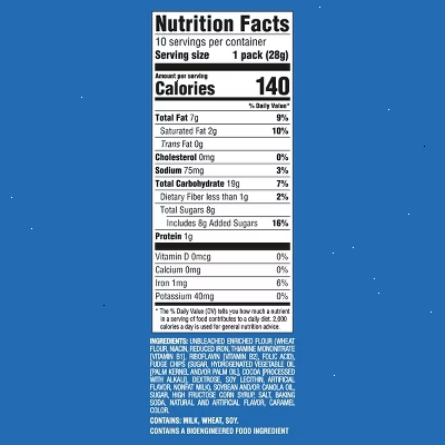 Chips Ahoy! Mini Original Chocolate Chip Cookies Snack Pack - 10oz/10ct