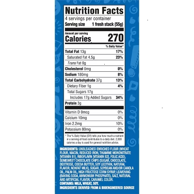 Chips Ahoy! Fresh Stacks Original Chocolate Chip Cookies Travel Snacks - 7.65oz