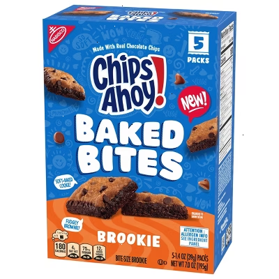 Chips Ahoy! Baked Bites Brookie Snack Packs - 7oz/5ct