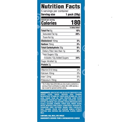 Chips Ahoy! Baked Bites Brookie Snack Packs - 7oz/5ct