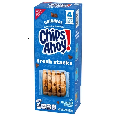 Chips Ahoy! Fresh Stacks Original Chocolate Chip Cookies Travel Snacks - 7.65oz