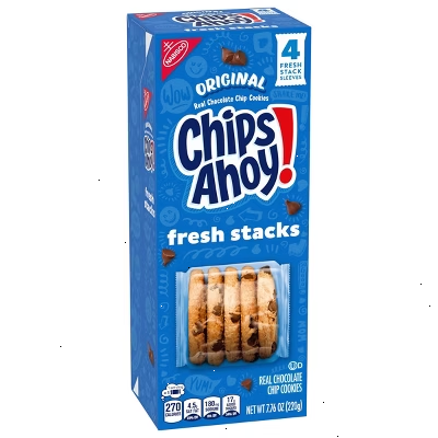 Chips Ahoy! Fresh Stacks Original Chocolate Chip Cookies Travel Snacks - 7.65oz