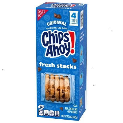Chips Ahoy! Fresh Stacks Original Chocolate Chip Cookies Travel Snacks - 7.65oz